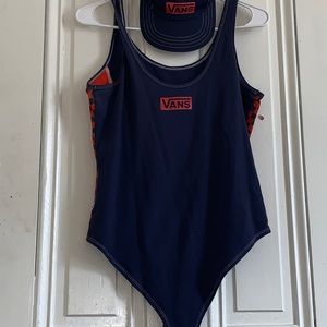 Vans one piece and matching hat
